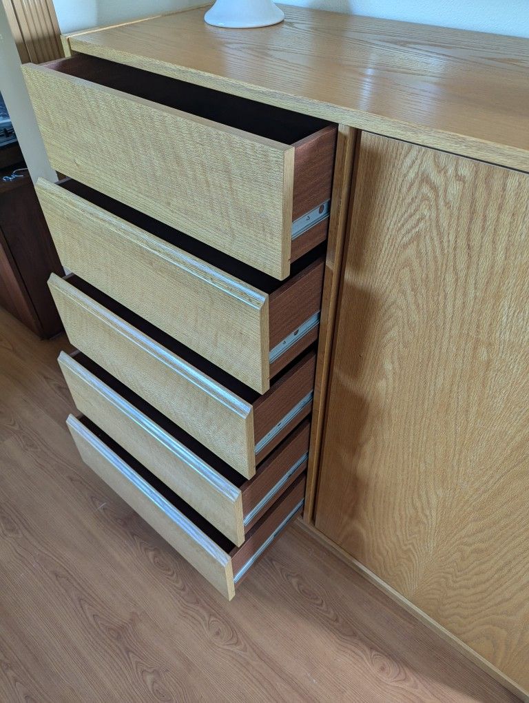 Danish Modern Gentleman's Chest Highboy Wardrobe