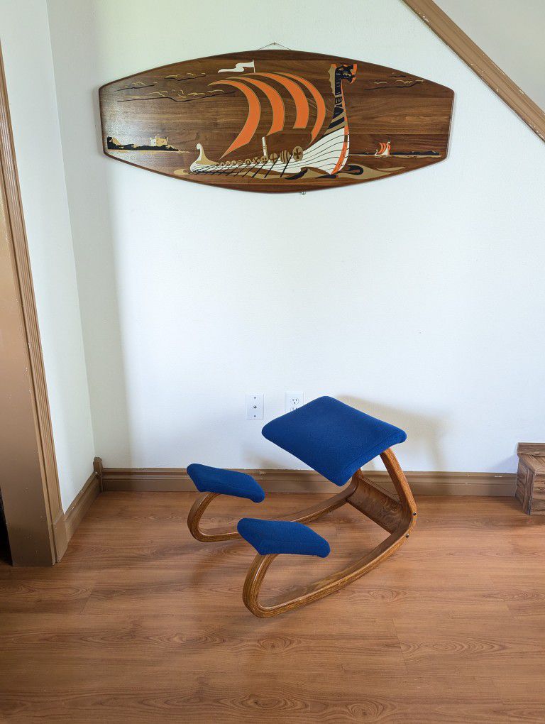 Scandinavian Balans Variable Teak Chair Peter Obsvik Stokke Fabrikker – Grit City Patina