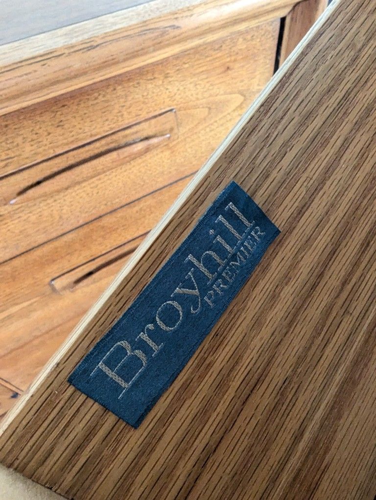 Mid Century Modern Vintage Broyhill Emphasis 9 Drawer Walnut Dresser