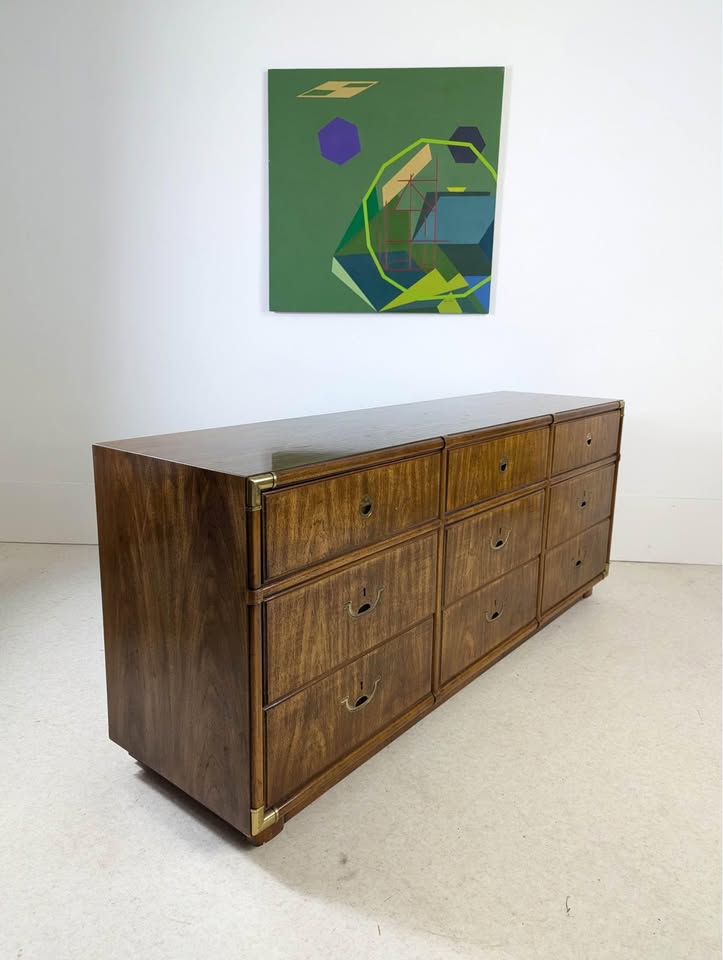 Drexel Accolade Lacquered 9 Drawer Dresser