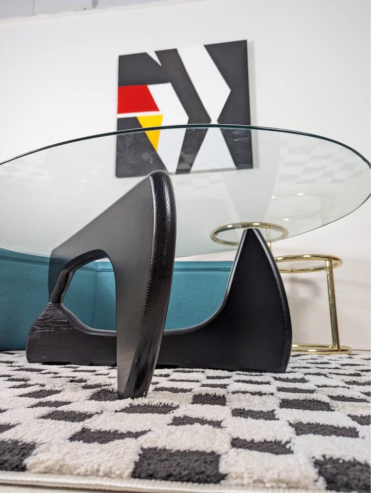 MCM Noguchi Style Oval Coffee Table
