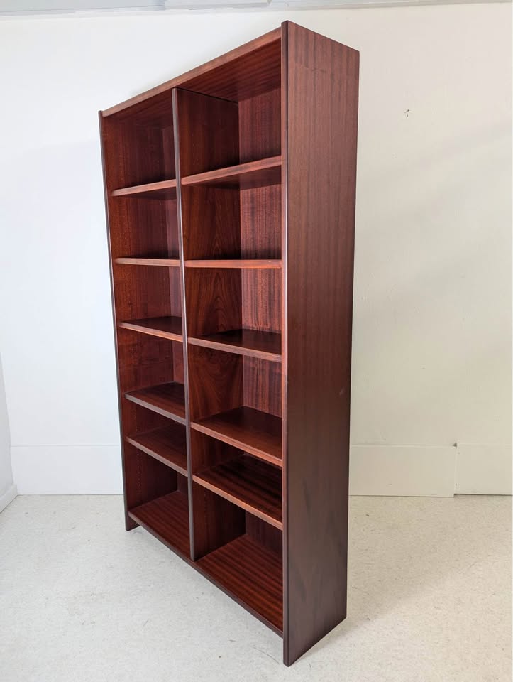 Large Danish Modern Rosewood Double Bookcase from Dania