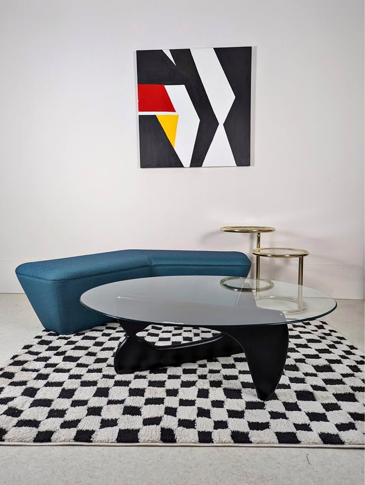 MCM Noguchi Style Oval Coffee Table