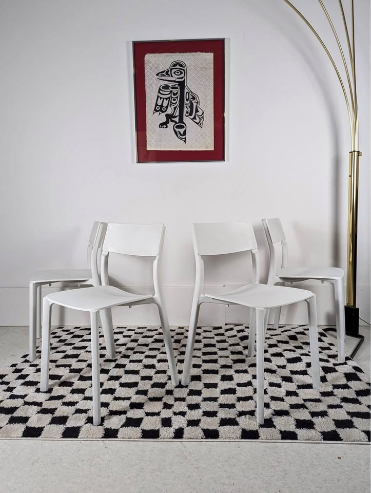 Set of 4 Indoor / Outdoor Janinge Model Chairs by IKEA