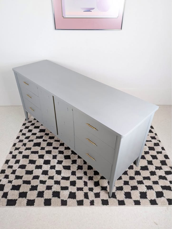 MCM “Saga Collection” 9 Drawer Lowboy Triple Dresser by Broyhill