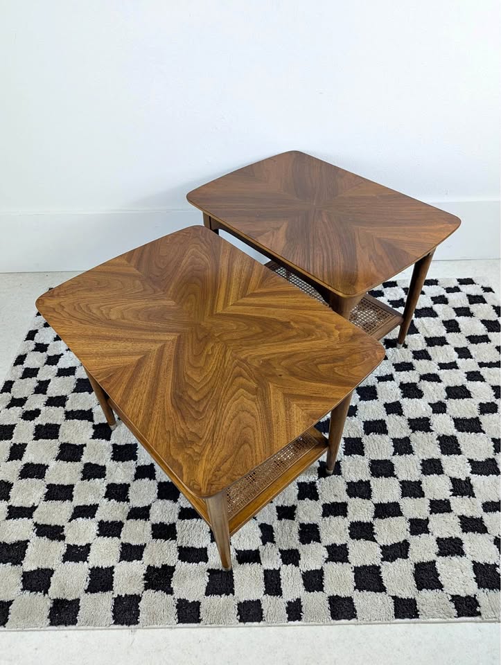 Pair of MCM Walnut End Tables by BP John