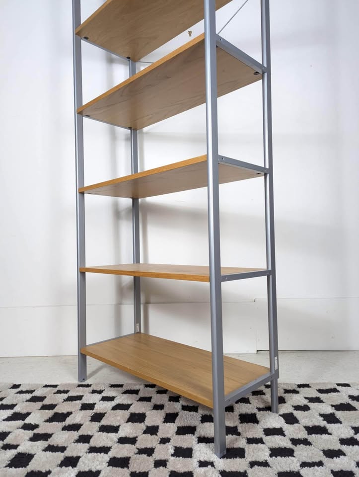 Large Vintage 6 Tiered Journalist Bookshelf by Ikea