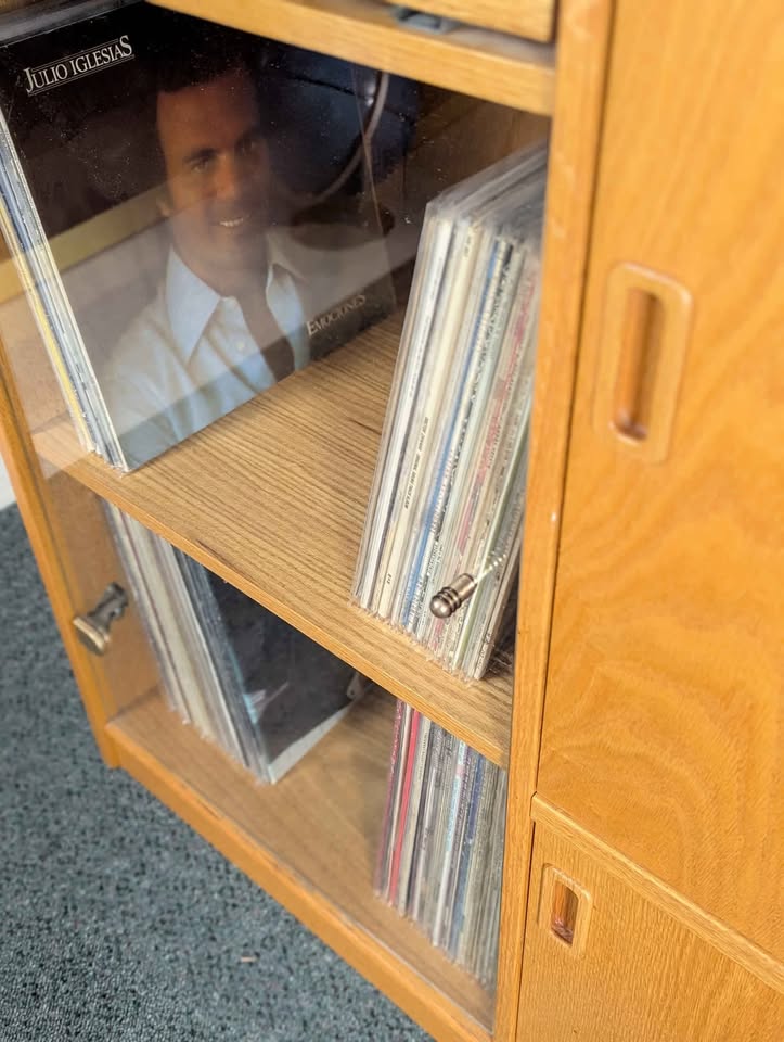 Danish Modern Media Cabinet / Record Player Stand & Storage