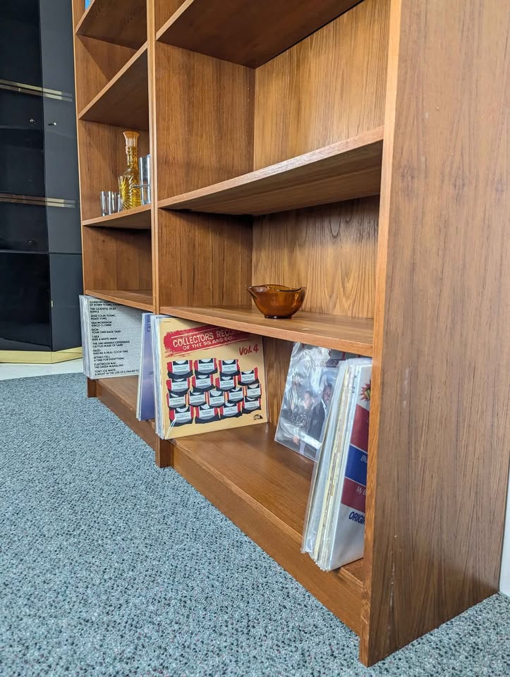 Danish Modern Set of Adjustable Teak Bookshelves
