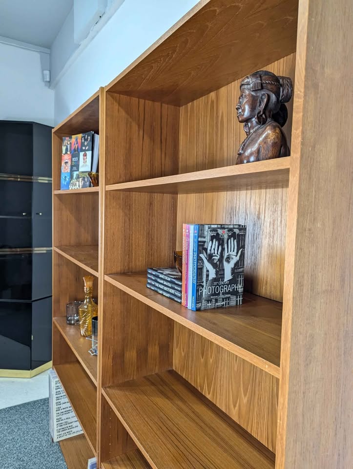 Danish Modern Set of Adjustable Teak Bookshelves