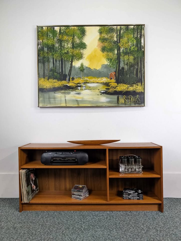 Mid Century Danish Modern Teak Adjustable Bookshelf