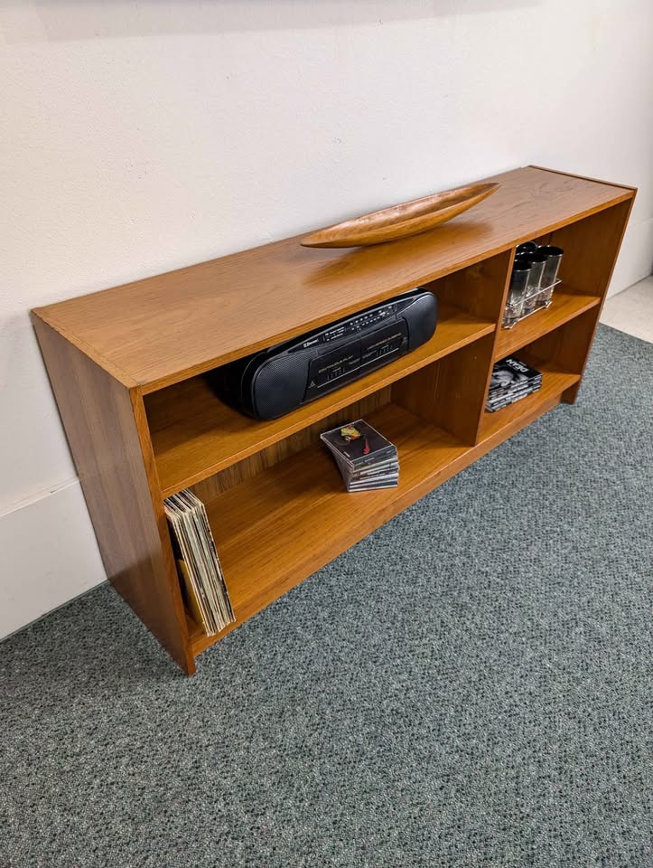Mid Century Danish Modern Teak Adjustable Bookshelf