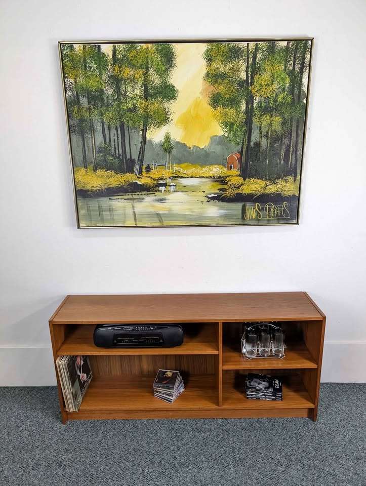 Mid Century Danish Modern Teak Adjustable Bookshelf