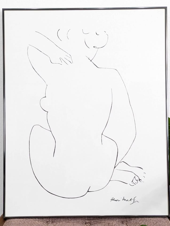 Femme Vue De Dos Print by Matisse