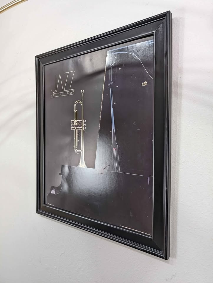 Vintage Jazz in the 80's Trumpet & Piano Print by Jim Coit