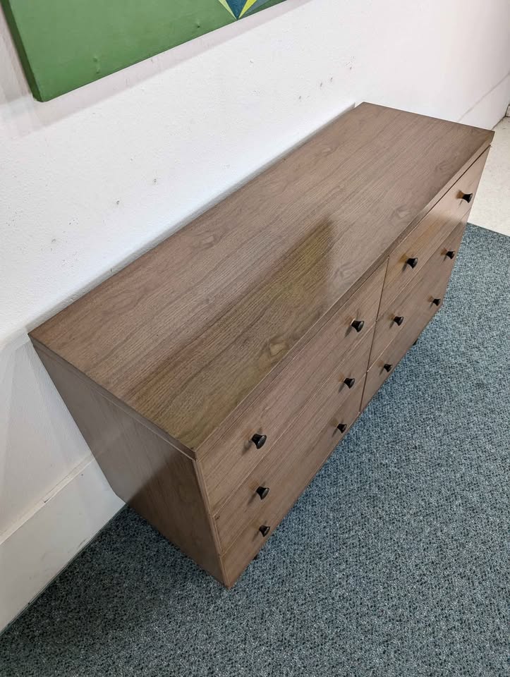 MCM 6 Drawer Ashwood Laminate Dresser