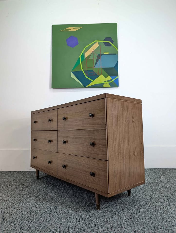 MCM 6 Drawer Ashwood Laminate Dresser