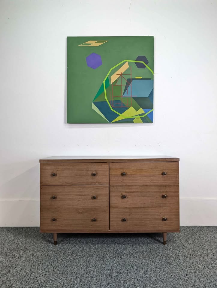 MCM 6 Drawer Ashwood Laminate Dresser
