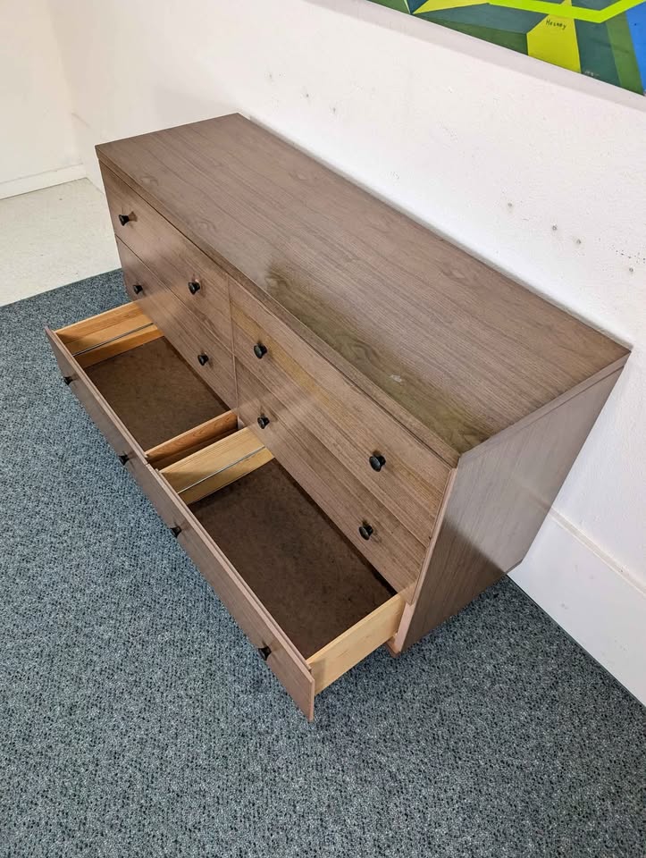 MCM 6 Drawer Ashwood Laminate Dresser