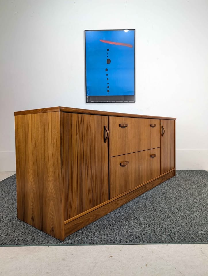 Danish Mid Century Modern Teak Credenza