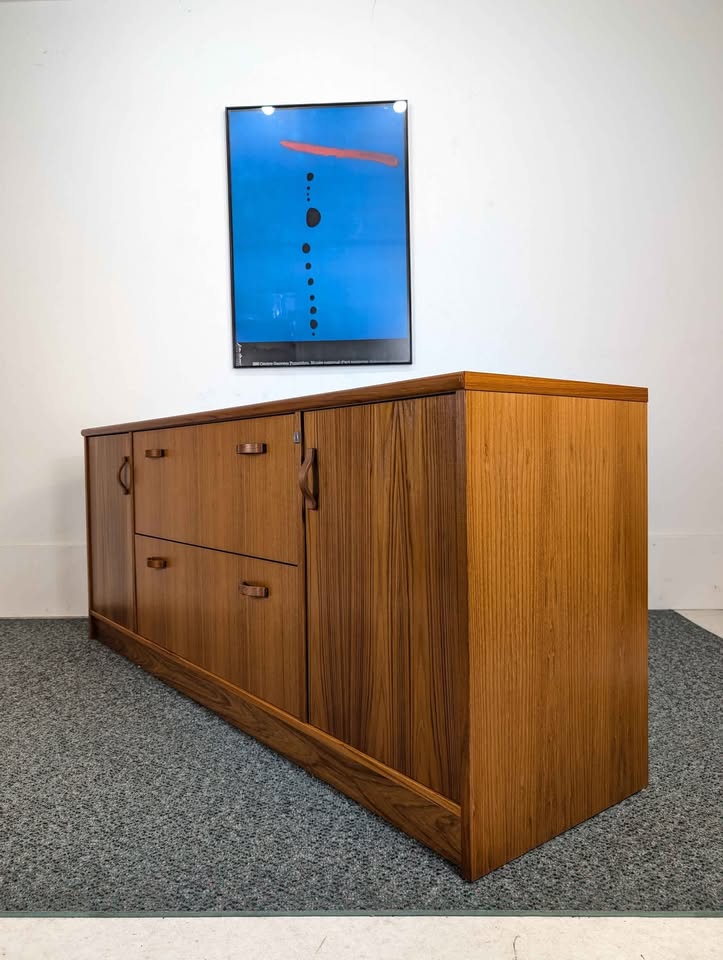 Danish Mid Century Modern Teak Credenza
