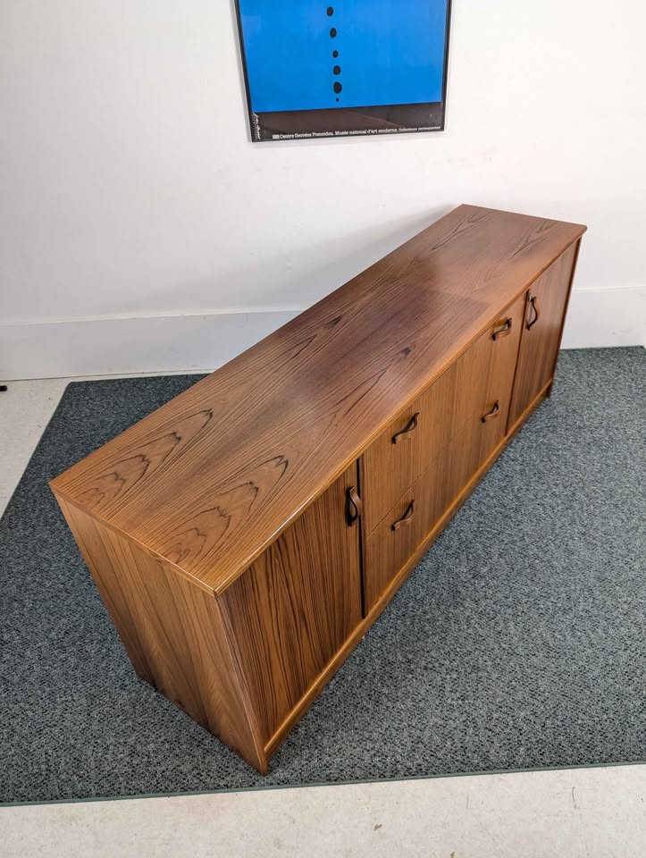 Danish Mid Century Modern Teak Credenza