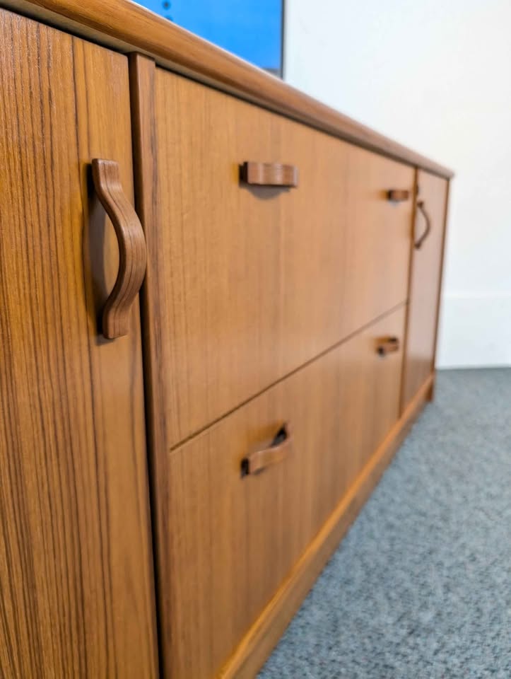 Danish Mid Century Modern Teak Credenza