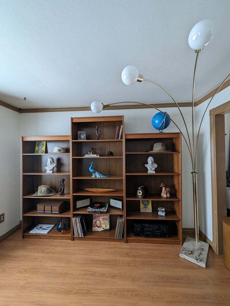 MCM Danish Modern Teak Bookshelf Wall Unit Made in Denmark