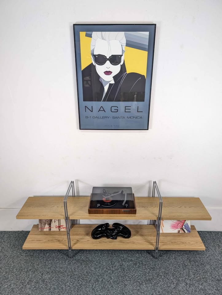 Vintage Enetri 2 Tiered Shelf by Niels Gammelgaard for Ikea