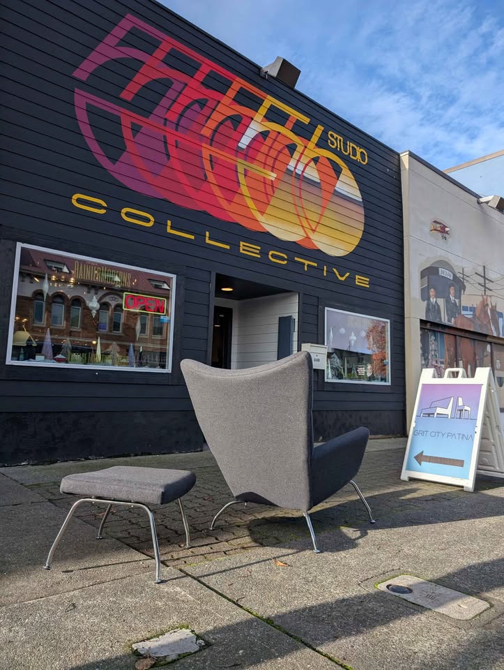 MCM Hans Wegner for Carl Hansen Style Lounge Chair & Ottoman