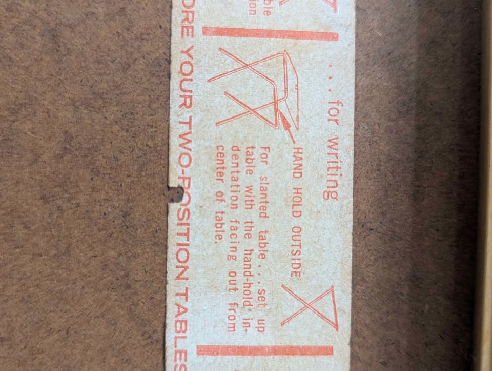 Vintage MCM TV Trays with Rolling stand by Cal Dak