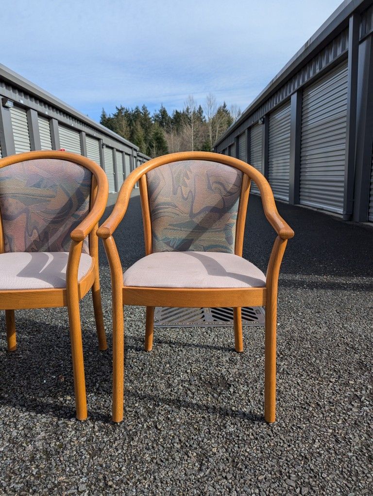 Set of 4 Italian Teak Dining Chairs by IMS SRL