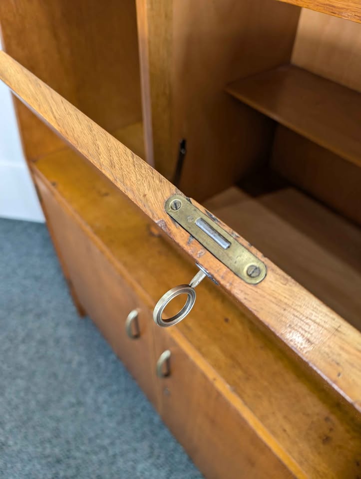 MCM Danish Modern Teak Dry Bar / Bookcase & Storage Cabinet