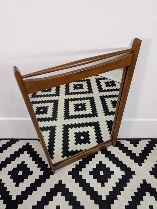 Gorgeous MCM American Walnut Vertical Mirror