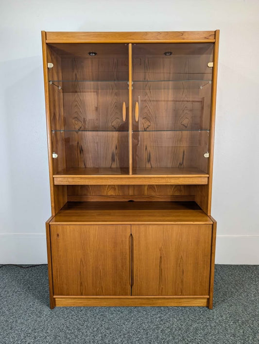 Danish Modern Hundevad Style Teak China & Credenza