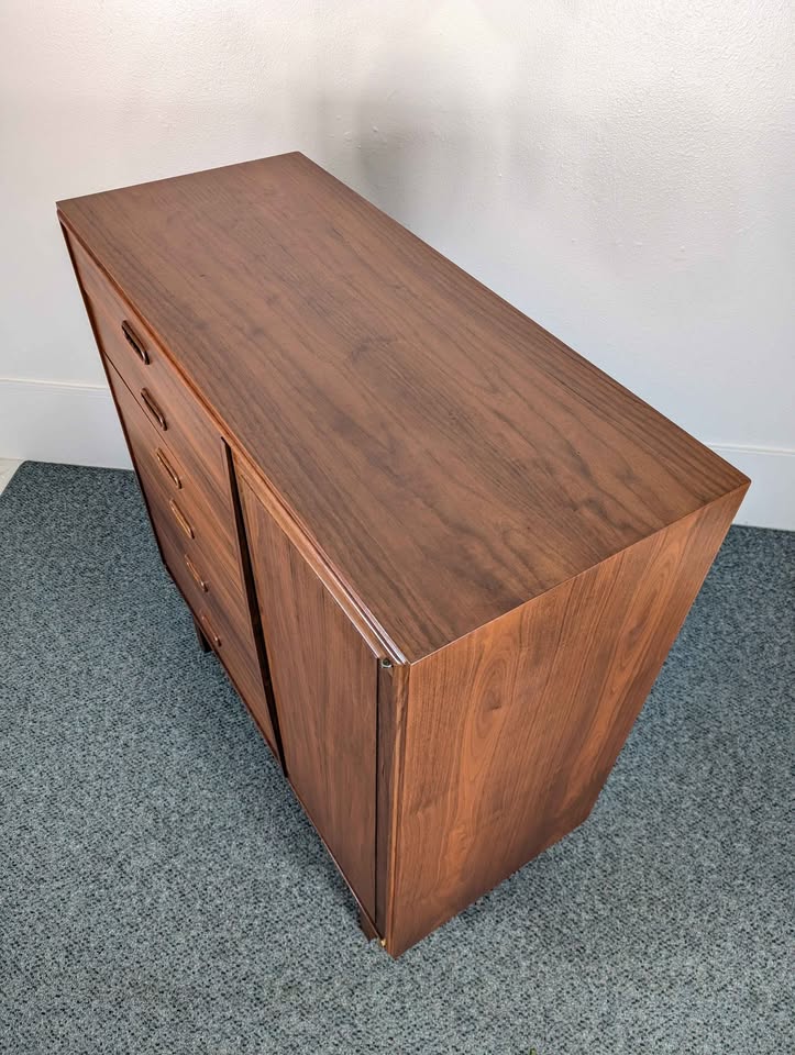 Jack Cartwright for Founders MCM Walnut Armoire Dresser