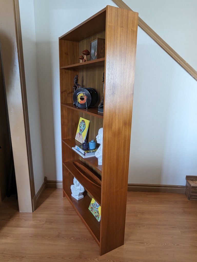 MCM Danish Modern Teak Bookshelf Wall Unit Made in Denmark!