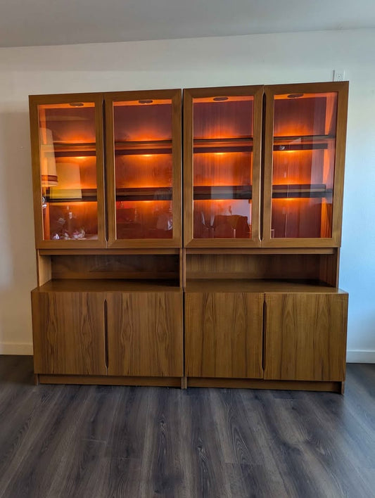 Danish Modern Teak Credenzas / China Cabinets $895 Each