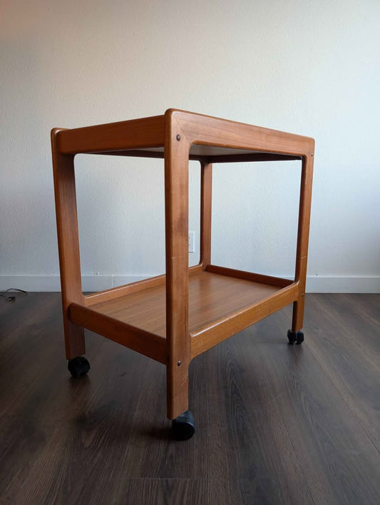 Danish Modern MCM Teak Bar Cart