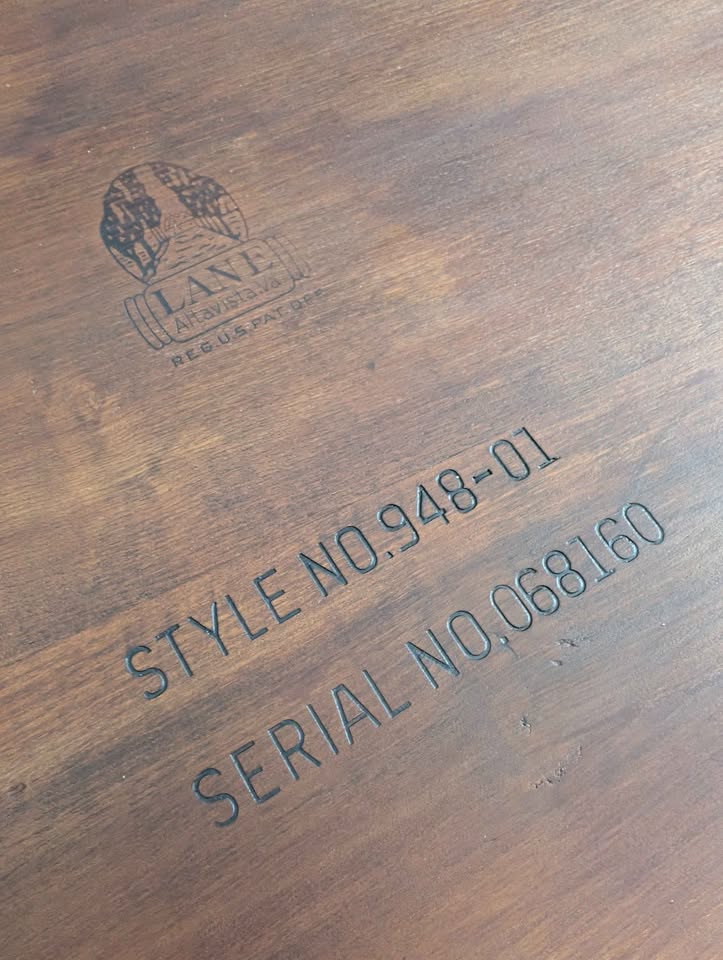 MCM Walnut Surfboard Coffee Table by Lane