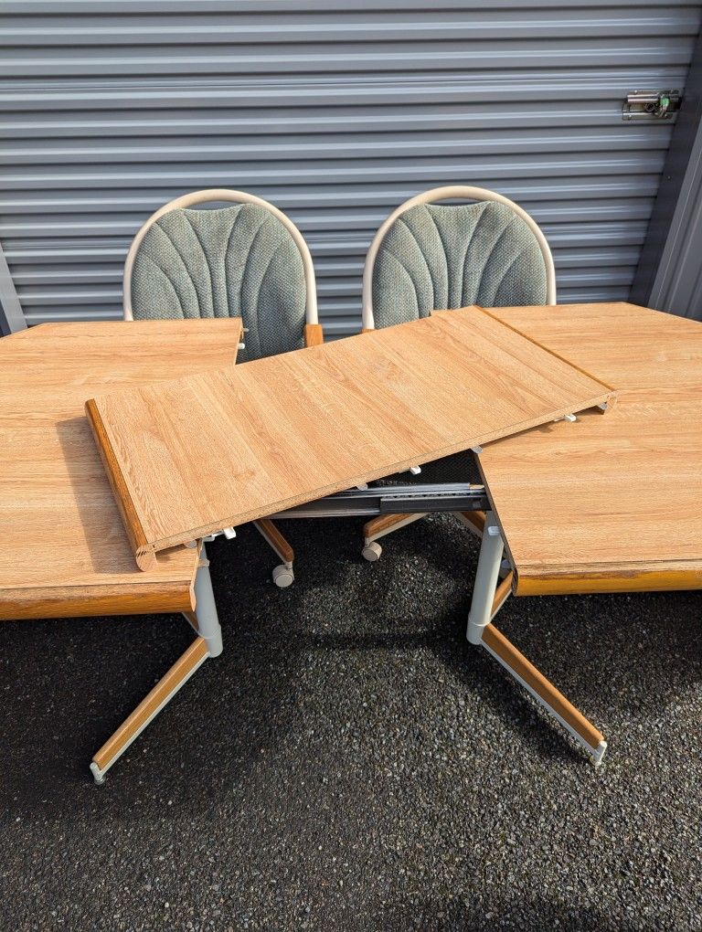 Postmodern Dining Table Set w/ 6 Chairs by Douglas Furniture