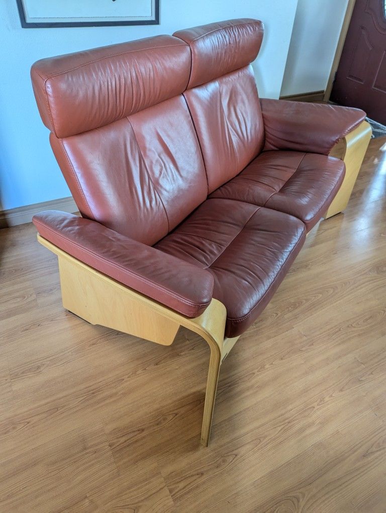 Ekornes Stressless Pegasus Model 2-Seater High Back Sofa Loveseat