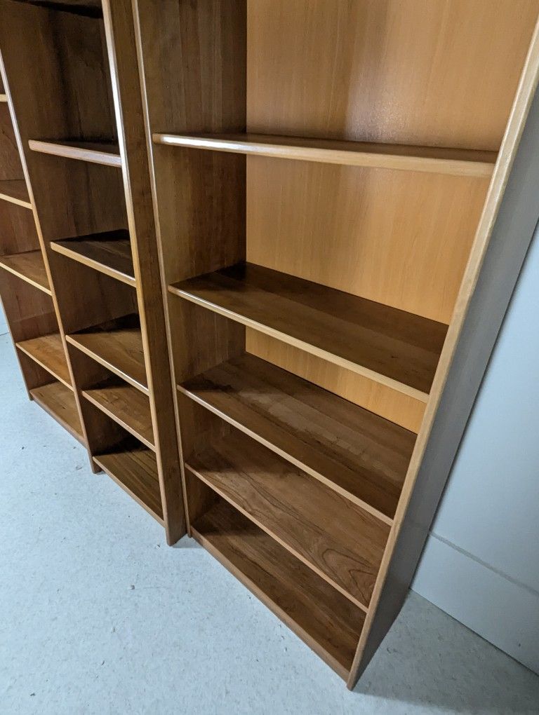 Danish Modern 3 Piece Teak Bookshelf Wall Unit by Dania