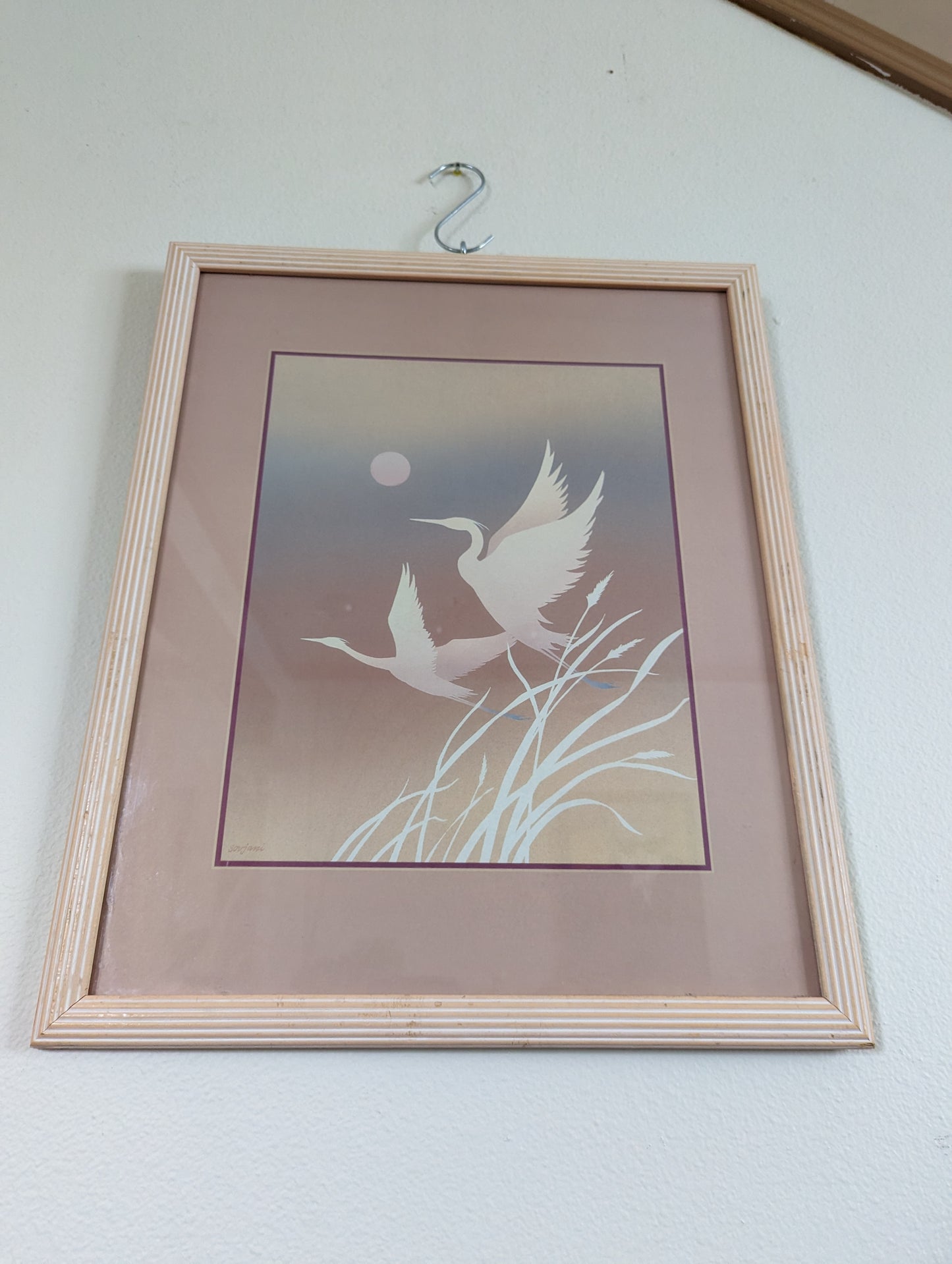 Postmodern Flying Double Egret Print