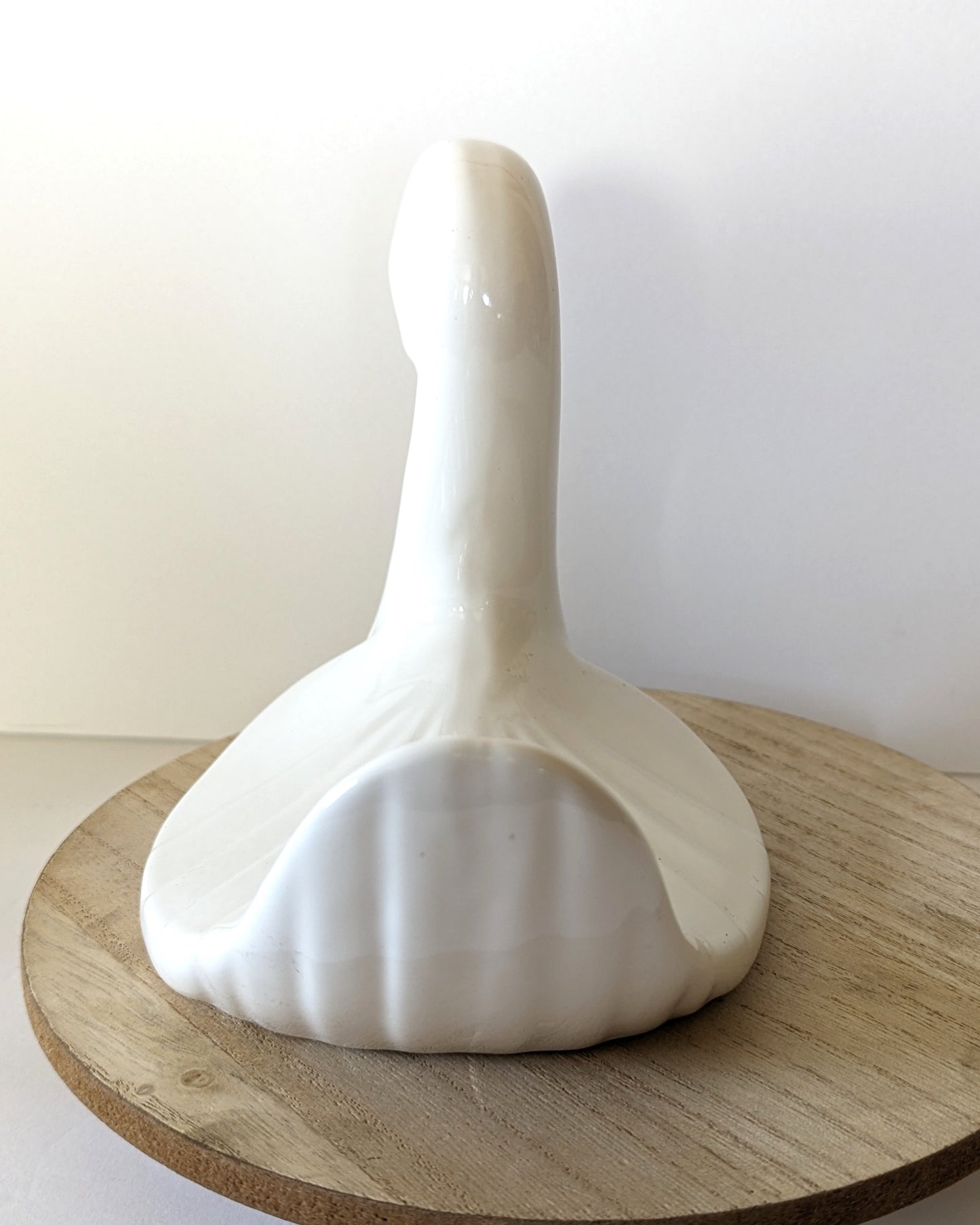 Postmodern Ceramic Swan Figurine