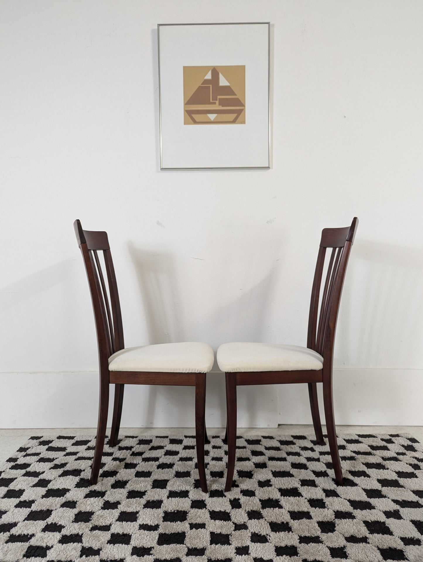 Set of 8 Italian Rosewood Dining Chairs by Anthony Sibau
