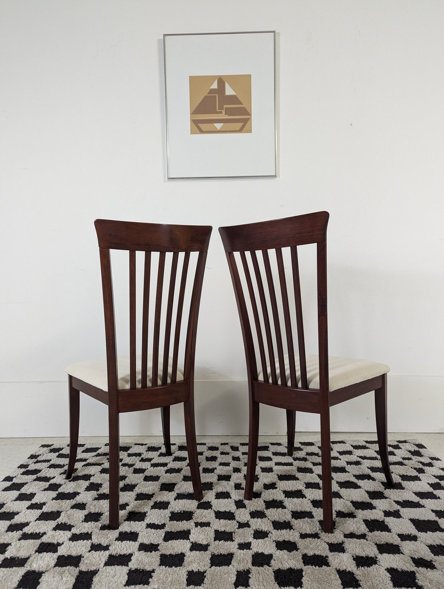 Set of 8 Italian Rosewood Dining Chairs by Anthony Sibau
