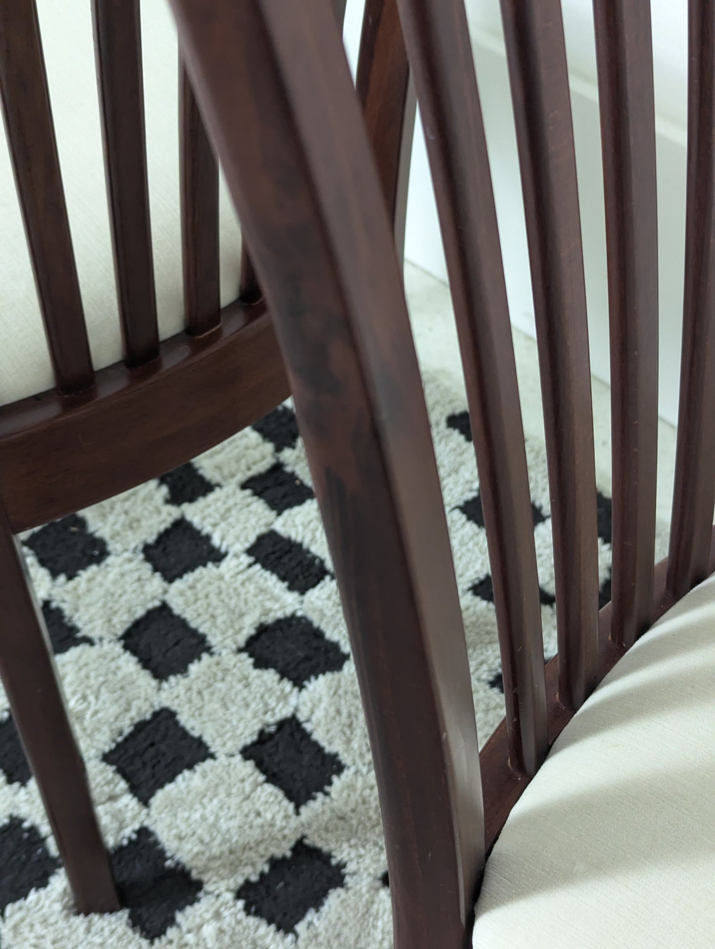 Set of 8 Italian Rosewood Dining Chairs by Anthony Sibau