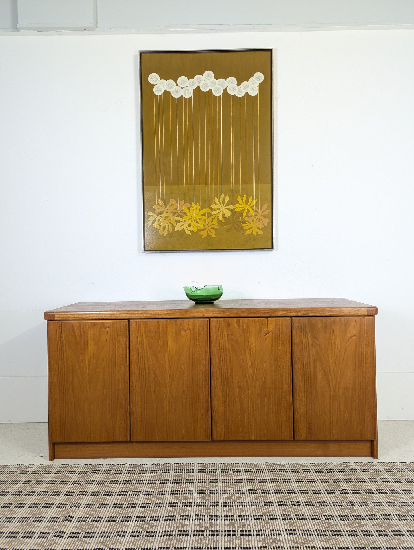 Danish Modern 4 Door Teak Credenza by Christiaan Linneberg