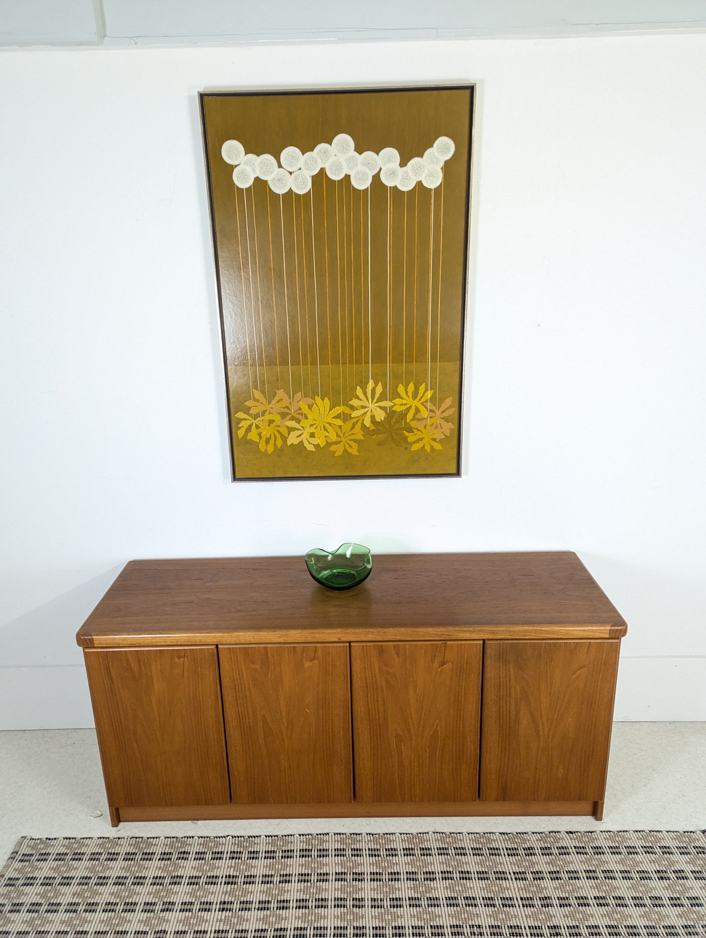 Danish Modern 4 Door Teak Credenza by Christiaan Linneberg
